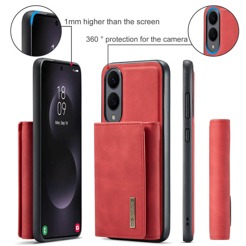 DG.MING Samsung Galaxy S25 Edge Magnetic 2-in-1 Mini Wallet Case