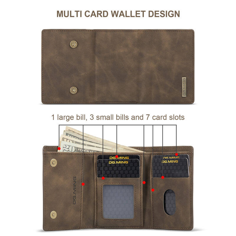 DG.MING Samsung Galaxy S25 Edge Mini Wallet Case
