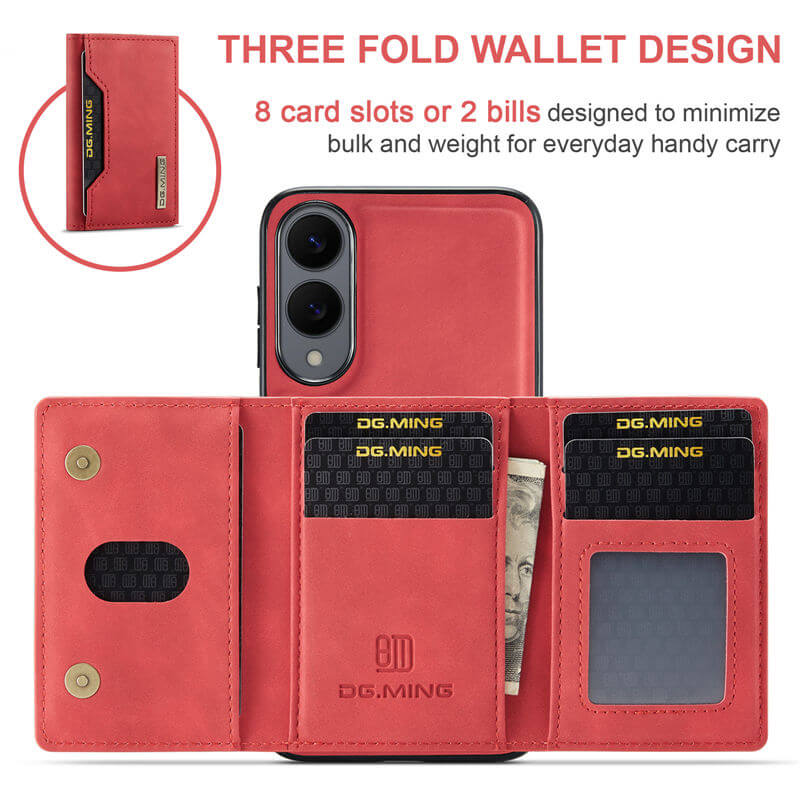 DG.MING Samsung Galaxy S25 Edge Wallet Case