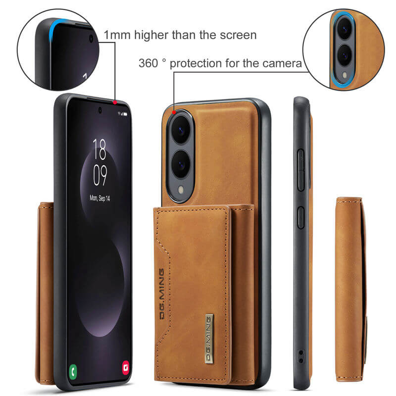 DG.MING Samsung Galaxy S25 Edge Magnetic Detachable Mini Wallet Case