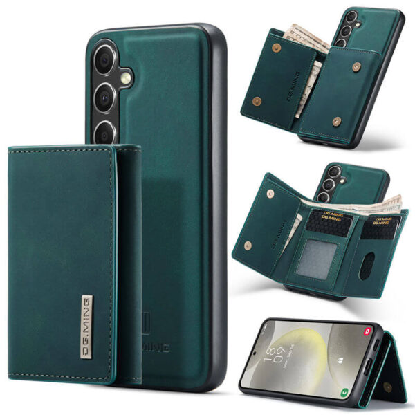 DG.MING Samsung Galaxy S25 Plus Magnetic 2-in-1 Mini Wallet Case