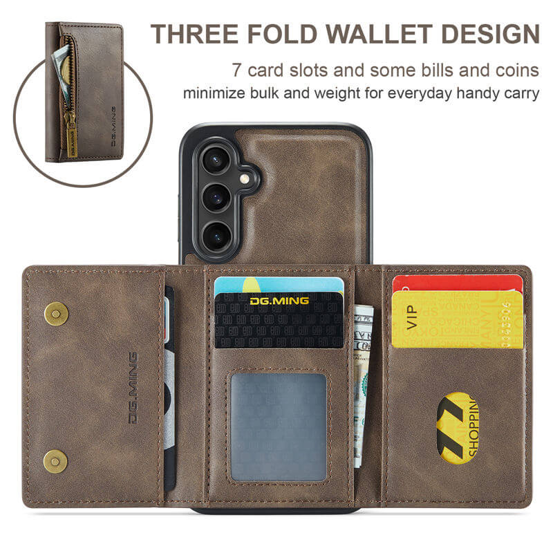 DG.MING Samsung Galaxy S25 Plus Wallet Case
