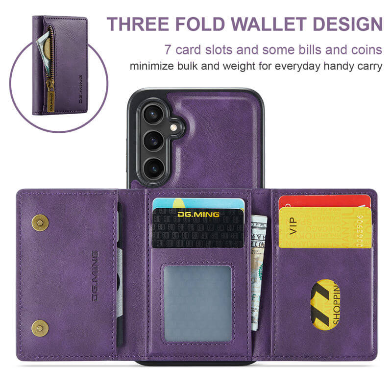DG.MING Samsung Galaxy S25 Plus Wallet Case