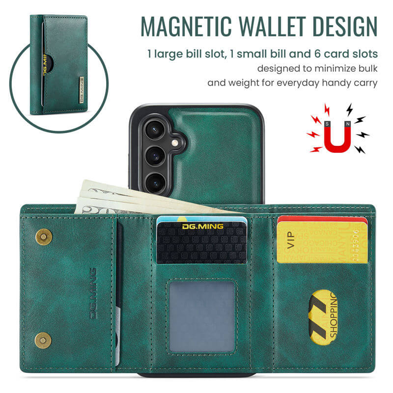 DG.MING Samsung Galaxy S25 Plus Wallet Case