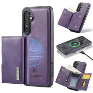 DG.MING Samsung Galaxy S25 Plus 2-in-1 Magnetic Wallet Case – Detachable Design with 6 Card Slots, RFID Blocking & Wireless Charging