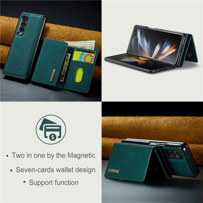 DG.MING Samsung Galaxy Z Fold3 M1 Series Wallet Case Green