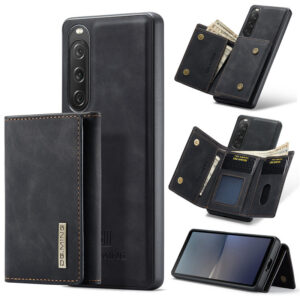 DG.MING Sony Xperia 10 V Magnetic 2-in-1 Mini Wallet Case