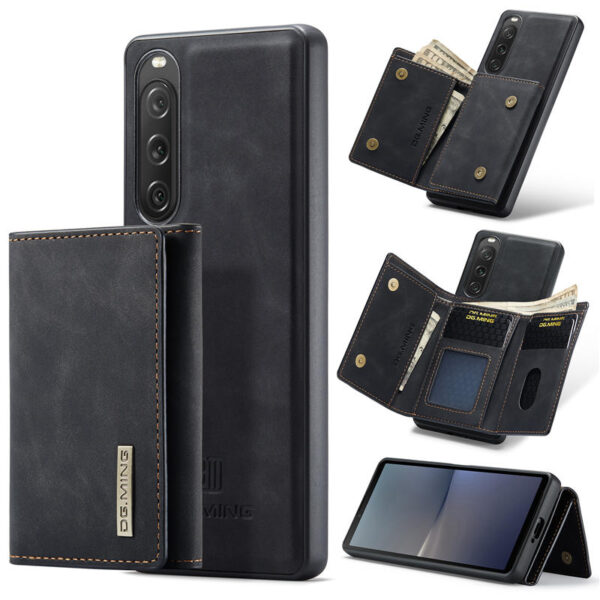 DG.MING Sony Xperia 10 V Magnetic 2-in-1 Mini Wallet Case