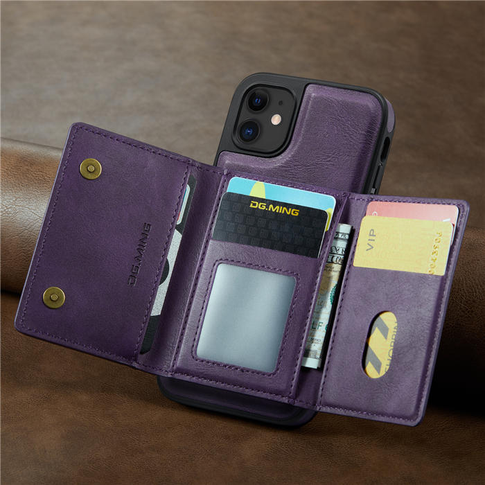 DG.MING iPhone 11 Wallet RFID Blocking Case