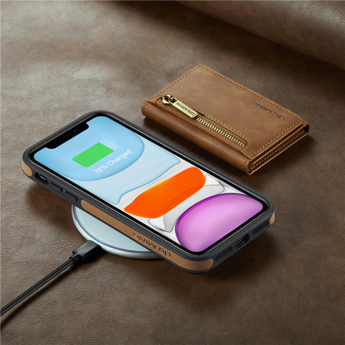 DG.MING iPhone 11 Wallet RFID Blocking Case