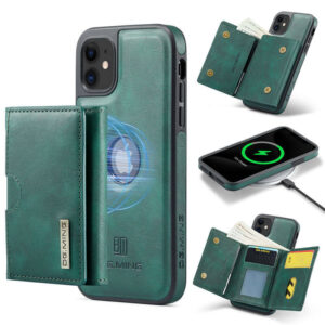 DG.MING iPhone 11 2-in-1 Magnetic Wallet Case – Detachable Design with 6 Card Slots, RFID Blocking & Wireless Charging