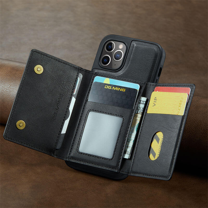 DG.MING iPhone 11 Pro Wallet RFID Blocking Case