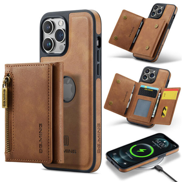 DG.MING iPhone 12 Pro Max Wallet RFID Blocking Case