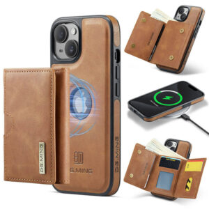 DG.MING iPhone 13 2-in-1 Magnetic Wallet Case – Detachable Design with 6 Card Slots, RFID Blocking & Wireless Charging