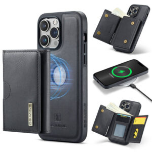 DG.MING iPhone 13 Pro Max 2-in-1 Magnetic Wallet Case – Detachable Design with 6 Card Slots, RFID Blocking & Wireless Charging