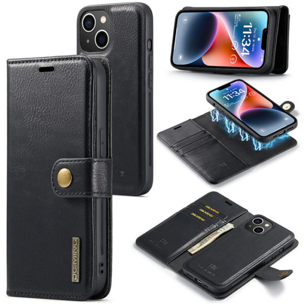 DG.MING iPhone 14 Wallet Magnetic Case