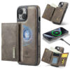 DG.MING iPhone 14 Plus 2-in-1 Magnetic Wallet Case – Detachable Design with 6 Card Slots, RFID Blocking & Wireless Charging