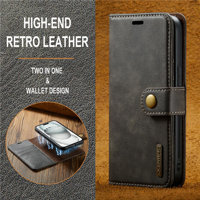 DG.MING iPhone 15 Wallet Magnetic Case
