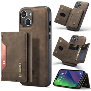DG.MING iPhone 15 Magnetic Detachable Mini Wallet Case