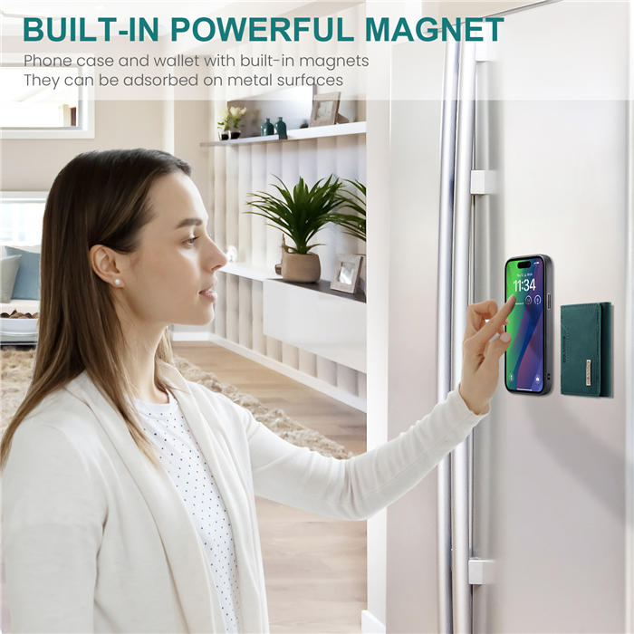 DG.MING iPhone 15 Plus Magnetic Wallet Case