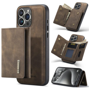 DG.MING iPhone 15 Pro Max Magnetic 2-in-1 Mini Wallet Case