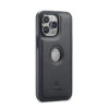DG.MING iPhone 15 Pro PU Leather Coated PC+TPU Case