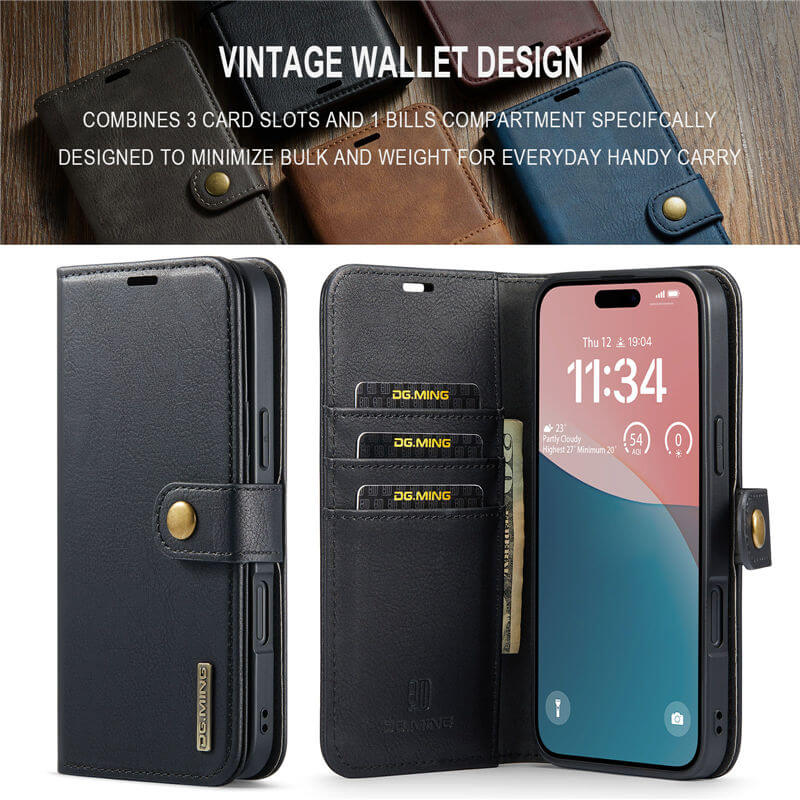 DG.MING iPhone 16 Plus Wallet Case