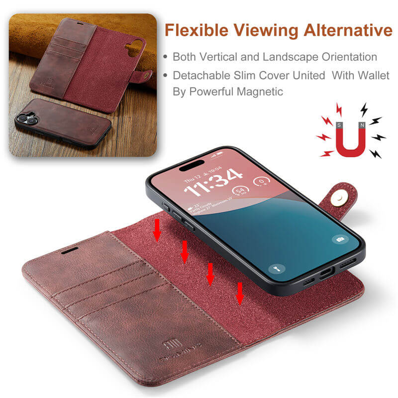 DG.MING iPhone 16 Wallet Case