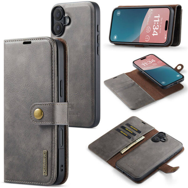 DG.MING iPhone 16 Plus Wallet Magnetic Case
