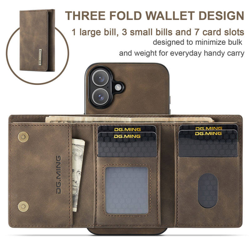 DG.MING iPhone 16 Wallet Case