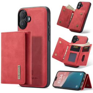 DG.MING iPhone 16 Magnetic 2-in-1 Mini Wallet Case