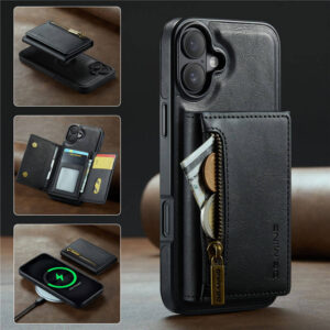 DG.MING iPhone 16 Wallet RFID Blocking Case