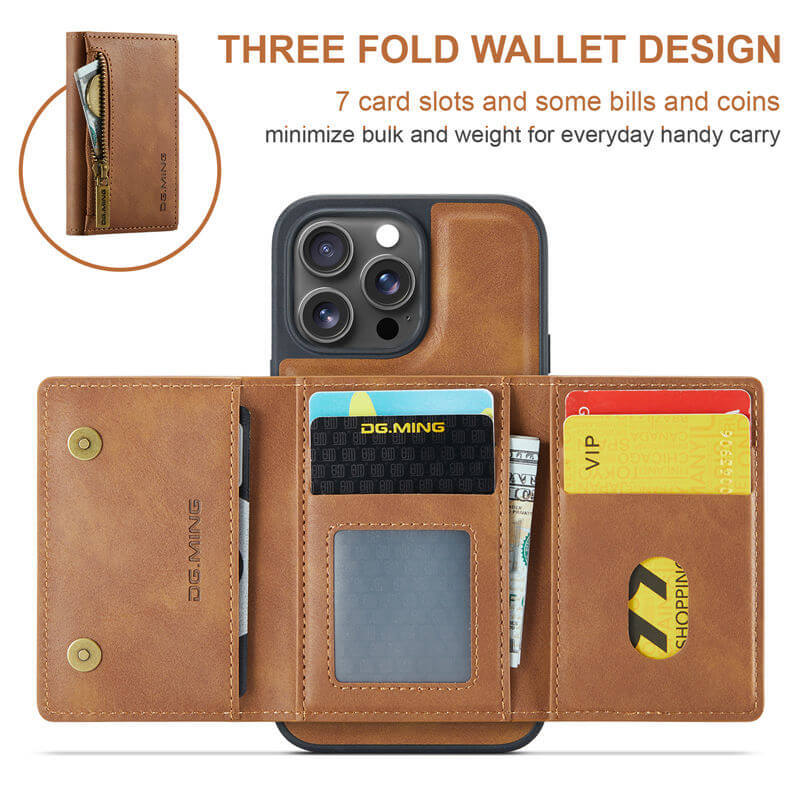 DG.MING iPhone 16 Pro Wallet Case