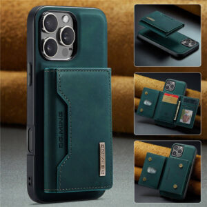 DG.MING iPhone 16 Pro Magnetic Detachable Mini Wallet Case