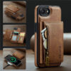 DG.MING iPhone 16E RFID Wallet Case with Magnetic 2-in-1 & Wireless Charging