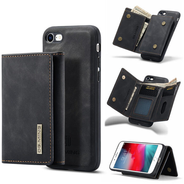 DG.MING iPhone SE 3 2022 M1 Series Wallet Case