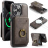 MAGKING 2-in-1 Magnetic Detachable Wallet RFID Blocking Case with wireless charging