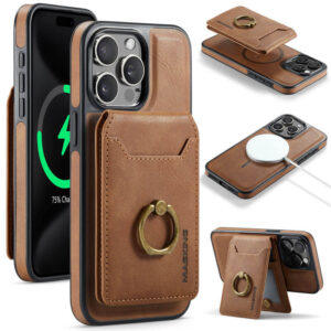 MAGKING iPhone 15 Pro Max 2-in-1 Magnetic Detachable Wallet RFID Blocking Case