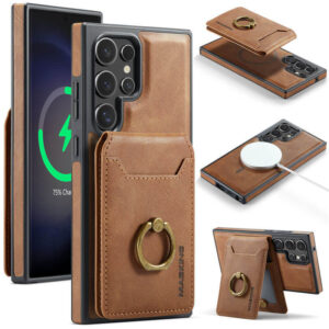 MAGKING Samsung Galaxy S23 Ultra Magnetic 2-in-1 Detachable Wallet RFID Blocking Case