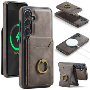 MAGKING Samsung Galaxy S24 Plus Magnetic 2-in-1 Detachable Wallet RFID Blocking Case