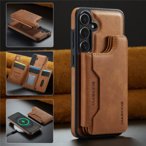 MAGKING Samsung Galaxy S25 Plus MagSafe Magnetic Wallet Case – RFID & Wireless Charging