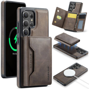 MAGKING Samsung Galaxy S25 Ultra 2-in-1 Magnetic Wallet Case – Detachable Design with 8 Card Slots, RFID Blocking & Wireless Charging