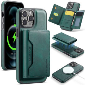 MAGKING iPhone 12 Pro Max 2-in-1 Wallet MagSafe Magnetic Case with RFID Blocking & Wireless Charging