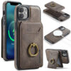MAGKING iPhone 12/12 Pro 2-in-1 Magnetic Detachable Wallet RFID Blocking Case