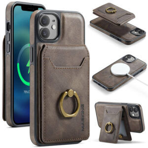 MAGKING iPhone 12/12 Pro 2-in-1 Magnetic Detachable Wallet RFID Blocking Case