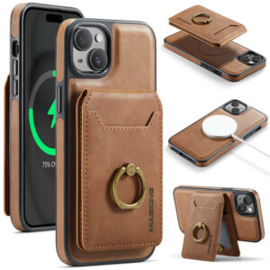 MAGKING iPhone 14 Plus 2-in-1 Magnetic Detachable Wallet RFID Blocking Case