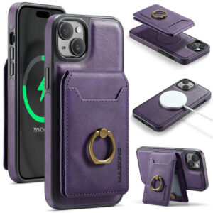 MAGKING iPhone 15 2-in-1 Magnetic Detachable Wallet RFID Blocking Case
