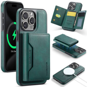 MAGKING iPhone 15 Pro Max 2-in-1 Wallet MagSafe Magnetic Case with RFID Blocking & Wireless Charging