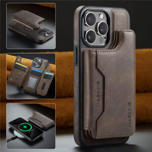 MAGKING iPhone 15 Pro Max MagSafe Magnetic Wallet Case with RFID & Wireless Charging