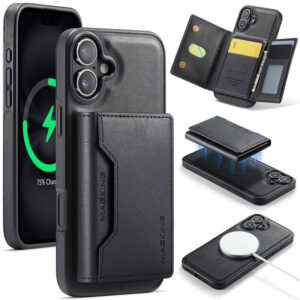MAGKING iPhone 16 Plus 2-in-1 Wallet MagSafe Magnetic Case with RFID Blocking & Wireless Charging